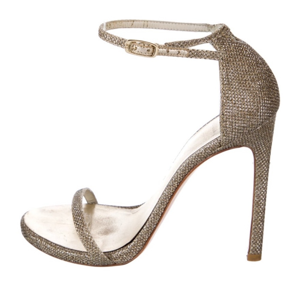 Stuart Weitzman Heeled Sandals Metallic Silver US 7